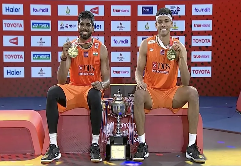 Thailand Open 2024 : सात्विक-चिराग ने जीता थाईलैंड ओपन का खिताब, बोले- बैंकॉक हमारे लिए खास 